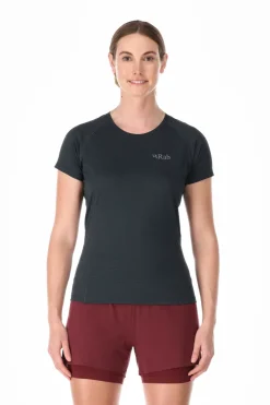 Rab Womens Sonic Short Sleeved Tee - Beluga Clearance