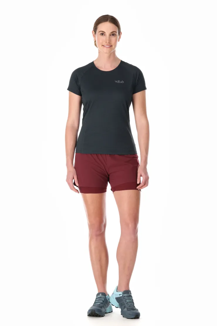 Rab Womens Sonic Short Sleeved Tee - Beluga Clearance