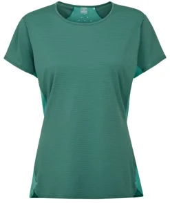 Rab Womens Sonic Ultra Tee - Eucalyptus-Glacier Blue Hot