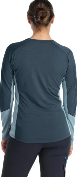 Rab Womens Syncrino Base LS Tee - Orion Blue Discount