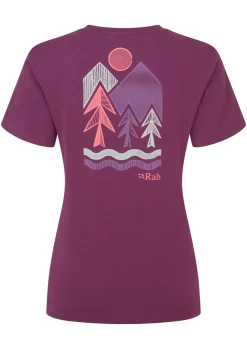 Rab Womens Tuku Vista Tee - Mulberry Clearance