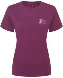 Rab Womens Tuku Vista Tee - Mulberry Clearance