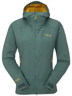 Rab Womens Vapour-Rise Summit Jacket - Green Slate Clearance