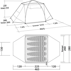 Robens Cobra Stone 5 Tent Clearance