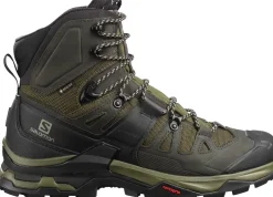 Salomon Mens Quest 4 GTX Boots - Olive Night-Peat-Safari Hot