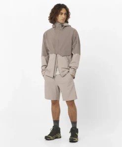 Salomon Mens X Ultra 5 Mid GTX Shoe - Peat-Gray Green-Blue Nights Sale