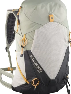 Salomon Womens Aerotrek 28 Rucksack - Seagrass-Silver Cloud-Nine Iron Outlet