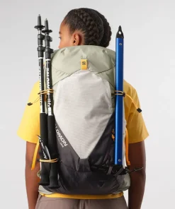 Salomon Womens Aerotrek 28 Rucksack - Seagrass-Silver Cloud-Nine Iron Outlet