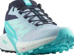 Salomon Womens Sense Ride 5 Shoes - Cashmere Blue-Carbon-Peacock Blue Clearance