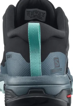Salomon Womens X Ultra 4 GTX Hiking Shoes - Black-Stormy Weather-Opal Blue Fashion