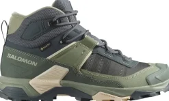 Salomon Womens X Ultra 5 Mid GTX Shoe - Turbulence-Sedona Sage-Tender Fashion