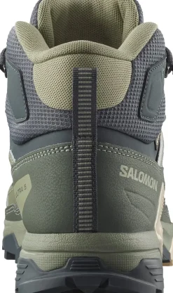 Salomon Womens X Ultra 5 Mid GTX Shoe - Turbulence-Sedona Sage-Tender Fashion