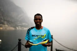 Scarpa Mens Golden Gate Kima RT Trail Running Shoes - Blue-Lime Outlet