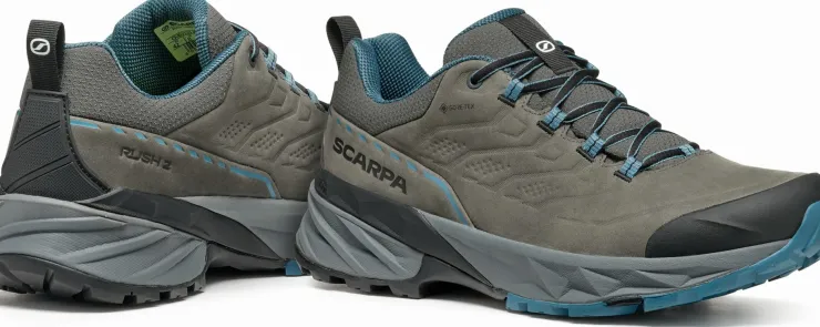 Scarpa Mens Rush 2 Pro GTX Shoe - Titanium-Ocean Fashion
