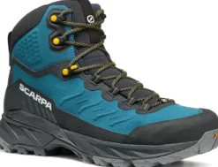 Scarpa Mens Rush TRK LT GTX Boots - Petrol-Mustard Hot