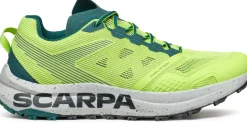 Scarpa Mens Spin Planet Trail Running Shoes - Sunny Green-Petrol Fashion