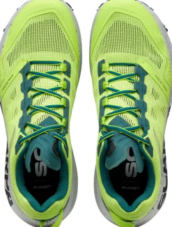 Scarpa Mens Spin Planet Trail Running Shoes - Sunny Green-Petrol Fashion