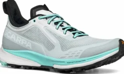 Scarpa Womens Golden Gate Kima RT Trail Running Shoes - Light Gray-Aruba Blue Hot