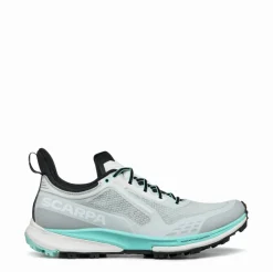 Scarpa Womens Golden Gate Kima RT Trail Running Shoes - Light Gray-Aruba Blue Hot
