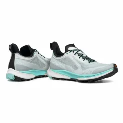 Scarpa Womens Golden Gate Kima RT Trail Running Shoes - Light Gray-Aruba Blue Hot