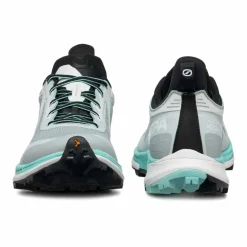 Scarpa Womens Golden Gate Kima RT Trail Running Shoes - Light Gray-Aruba Blue Hot