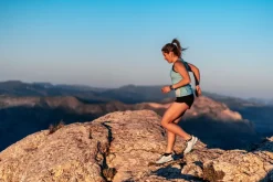 Scarpa Womens Golden Gate Kima RT Trail Running Shoes - Light Gray-Aruba Blue Hot