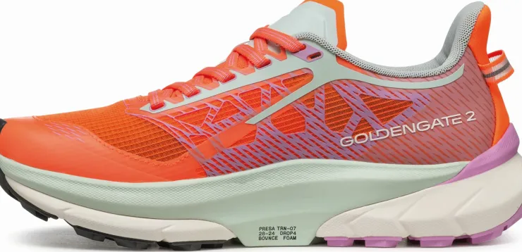 Scarpa Womens Golden Gate 2 ATR Running Shoe - Orange Fluo-Orchid Hot