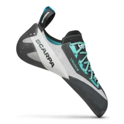 Scarpa Womens Veloce Lace Climbing Shoes - Light Grey-Maldive Best