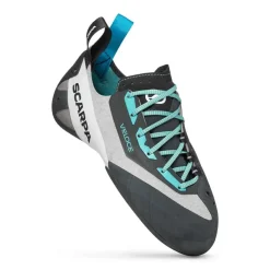 Scarpa Womens Veloce Lace Climbing Shoes - Light Grey-Maldive Best