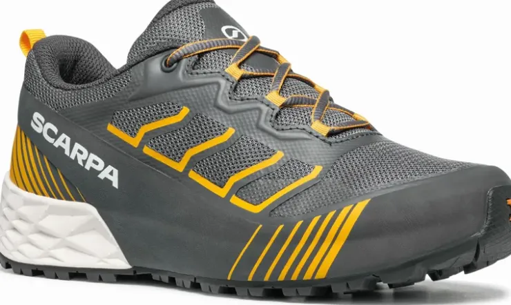 Scarpa Youth RR-Y Shoes - Anthracite-Saffron New
