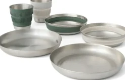 Sea To Summit Detour Stainless Steel Collapsible Dinnerware Set - 2P - 6 Piece Hot