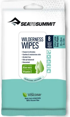 Sea To Summit Wilderness Wipes - 8 Pack XL Hot