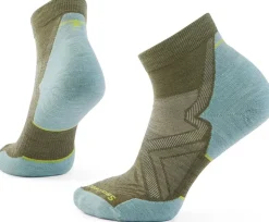 Smartwool Womens Run Targeted Cushion Ankle Socks - Winter Moss Frosty Green Outlet