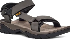 Teva Mens Terra Fi 5 Universal Leather Sandals - Dark Gull Grey New