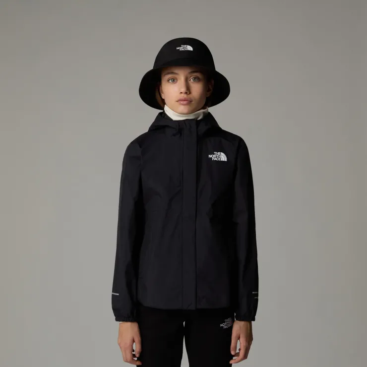 The North Face Girls Antora Rain Jacket - TNF Black Hot