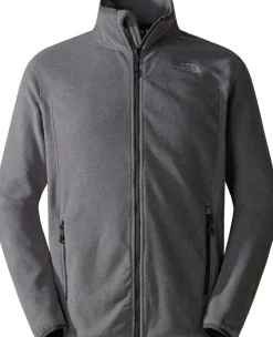 The North Face Mens 100 Glacier Full Zip - TNF Medium Grey Heather Clearance