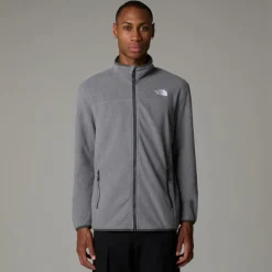 The North Face Mens 100 Glacier Full Zip - TNF Medium Grey Heather Clearance