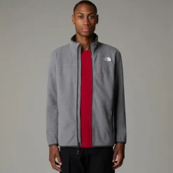 The North Face Mens 100 Glacier Full Zip - TNF Medium Grey Heather Clearance