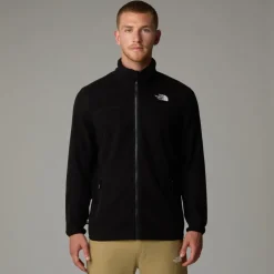 The North Face Mens 100 Glacier Full Zip - TNF Black-NPF Best