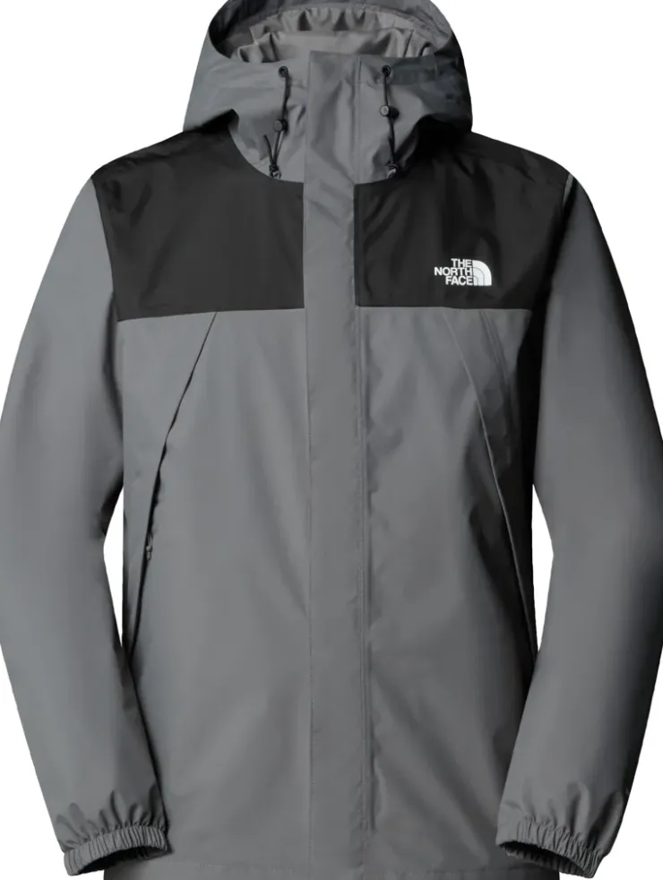 The North Face Mens Antora Jacket - Smoked Pearl-TNF Black-NPF Discount