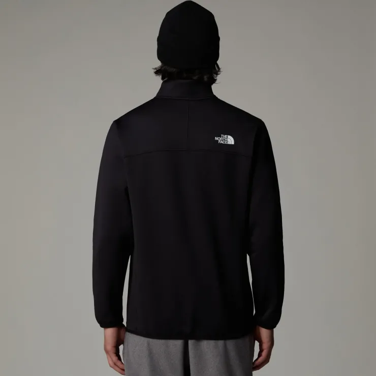 The North Face Mens Crest 1/4 Zip Fleece - TNF Black Fashion
