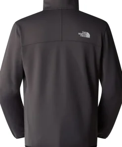 The North Face Mens Crest 1/4 Zip Fleece - Anthracite Grey-TNF Black Fashion