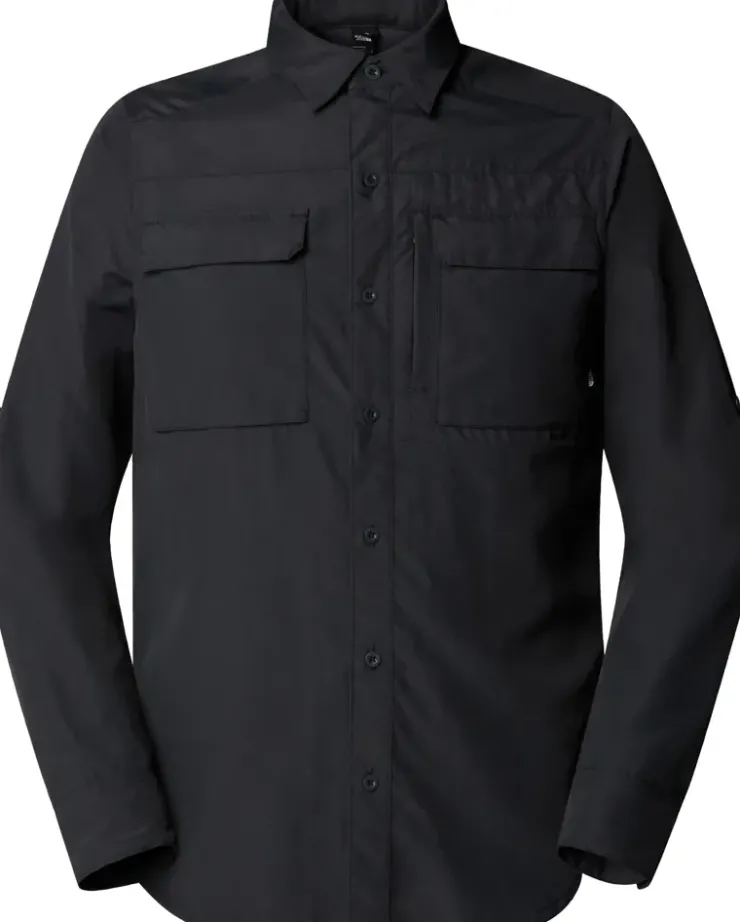 The North Face Mens Long Sleeved Sequoia Shirt - Asphalt Grey-NPF Outlet