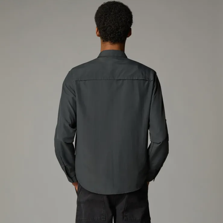The North Face Mens Long Sleeved Sequoia Shirt - Asphalt Grey-NPF Outlet
