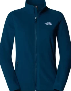 The North Face Womens 100 Glacier Full Zip - Midnight Petrol Discount