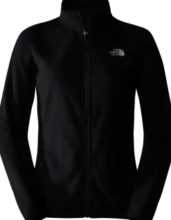 The North Face Womens 100 Glacier Full Zip - TNF Black-NPF Sale