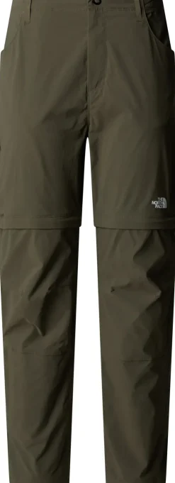 The North Face Womens Exploration Convertible Regular Straight Trousers - New Taupe Green Sale