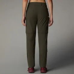 The North Face Womens Exploration Convertible Regular Straight Trousers - New Taupe Green Sale