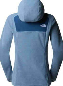 The North Face Womens Homesafe Full Zip Fleece Hoodie - Steel Blue-Shady Blue Stripe Sale