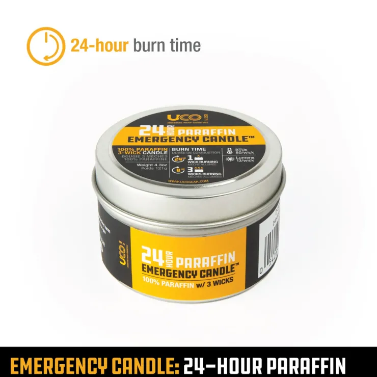 UCO Emergency Candle Lantern Paraffin - 24 Hour Fashion